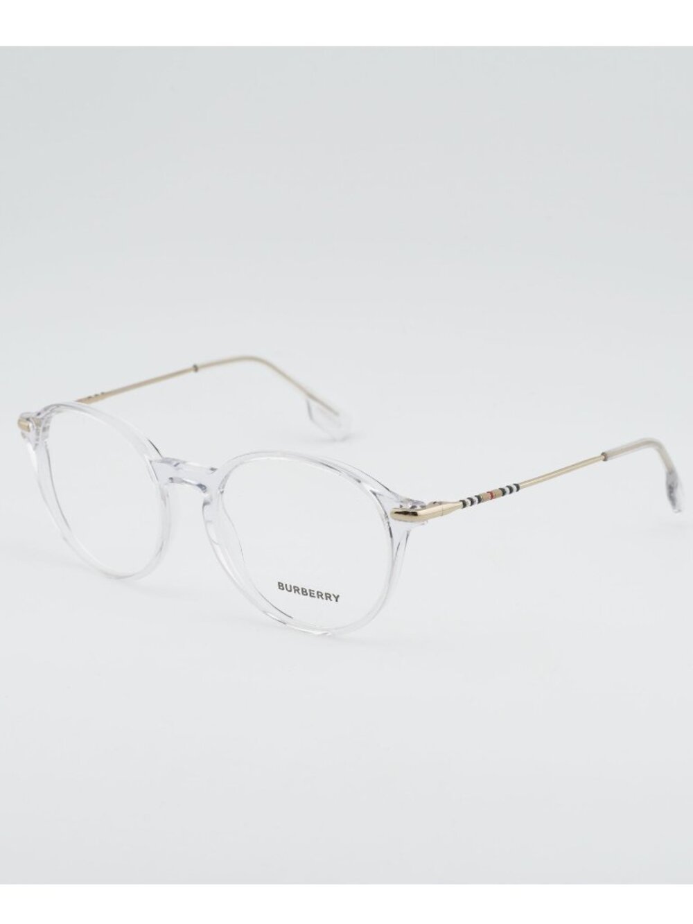 Burberry BE2365 3024 Eyeglasses Transparent 51mm Round Frame